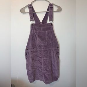 Purple Corduroy Overall Dress Size S
